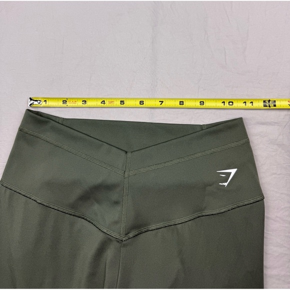 Gymshark Green crossover athletic Leggings size small - Picture 3 of 9